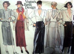 1481 VOG YOKE WRAP A-SKIRTS LENGTHS PLEAT OR NOT PATTERN 14,10